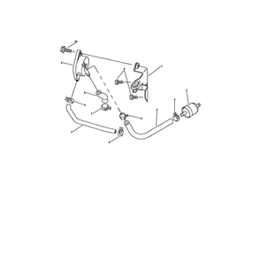 Fuel Filter Pump Diagram and Parts List for 893999  Cub Cadet Lawn Tractor